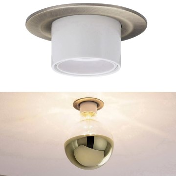 Paulmann 93669 - 1xE27/10W Recessed light NOVA 230V bronze