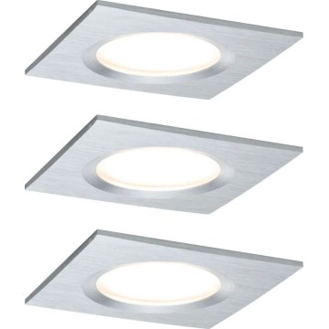 Paulmann 93895 - SET 3xLED/6W IP44 Dimmable bathroom recessed light NOVA 230V