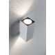 Paulmann 94330 - 2xLED/2,8W IP44 Outdoor wall light FLAME 230V white