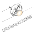 Paulmann 94490 - SET 8xGU5,3/7,5W Spotlight for string system CARDAN 230V matte chrome