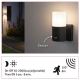 Paulmann 94648 - 1xE27/15W IP44 Outdoor wall light with a sensor TUBS 230V