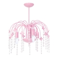 Pendant light KROPELKA 3xE14/60W/230V pink