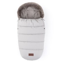 PETITE&MARS - Baby footmuff 4in1 COMFY Champagne Shower silver