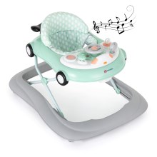 PETITE&MARS - Baby walker with melody CABRIO mint