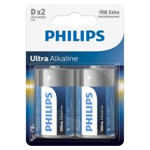 Philips LR20E2B/10 - 2 pcs Alkaline battery D ULTRA ALKALINE 1,5V