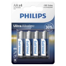 Philips LR6E4B/10 - 4 pcs Alkaline battery AA ULTRA ALKALINE 1,5V