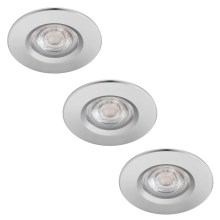 Philips - SET 3x LED Dimmable bathroom light DIVE LED/5W/230V IP65
