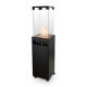Planika - Outdoor gas fireplace 149,5x36 cm 8kW black + protective cover