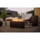 Planika - Outdoor gas fireplace 41,4x69,8 cm 10kW black + protective cover