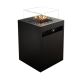 Planika - Outdoor gas fireplace 79,7x48 cm 10kW black + protective cover