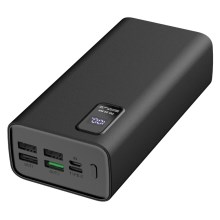Power Bank with LED display Power Delivery 30000 mAh 3,7V black