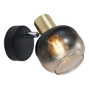 Prezent 27513 - Wall spotlight PEGAS 1xE14/40W/230V black/smoky