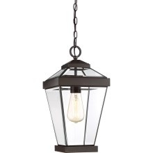 Quoizel - Outdoor chandelier on a chain RAVINE 1xE27/60W/230V IP23 brown