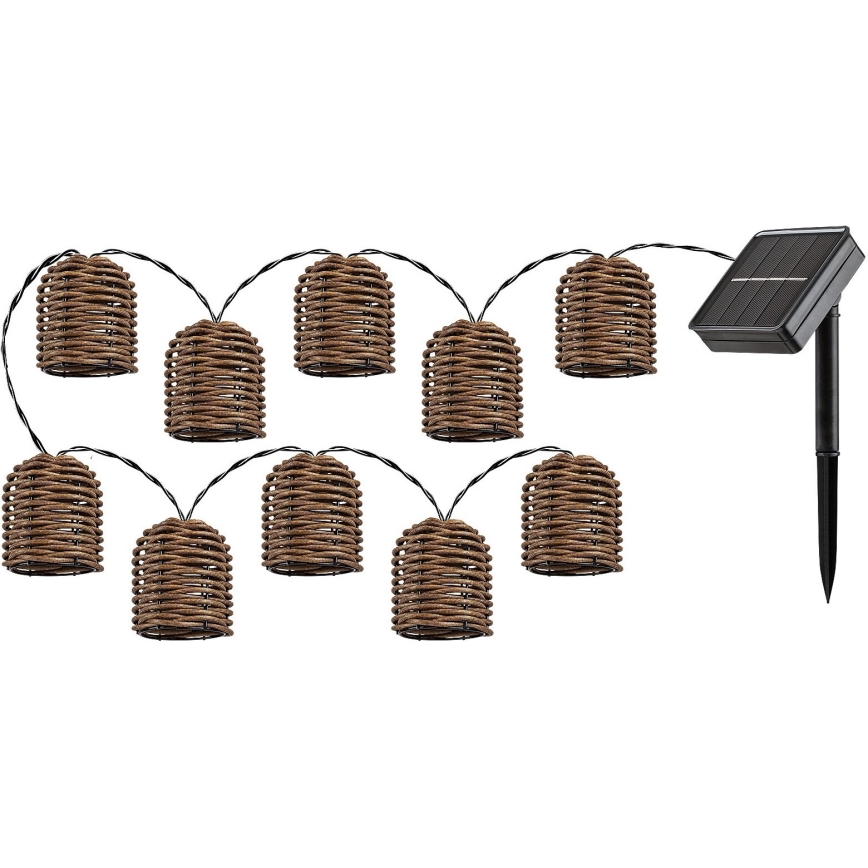 Rabalux - LED Solar chain 10xLED/0,6W/1,2V 5 m IP44
