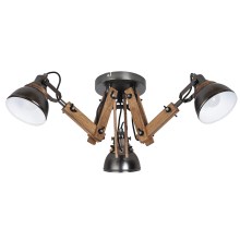 Rabalux - Attached chandelier 3xE14/15W/230V black