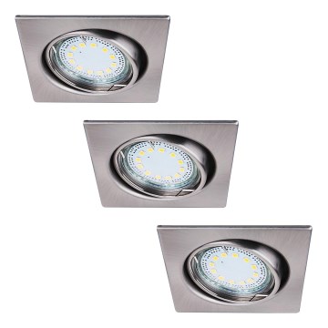 Rabalux - SET 3xLED Recessed Lighting 3xGU10-LED/3W/230V