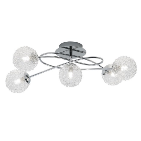 Reality - Surface-mounted chandelier WIRE 5xG9/28W/230V