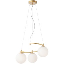 Redo 01-2715 - Chandelier on a string VOLLEY 3xE14/28W/230V gold
