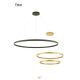 Redo 01-2889 - LED Dimmable chandelier on a string FEBE LED/62W/230V gold