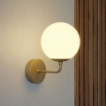 Redo 01-3147 - Wall light BOWLING 1xE27/42W/230V gold