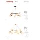 Redo 01-3157 - Chandelier on a string BOWLING 6xE14/28W/230V gold