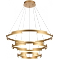 Redo 01-3181 - LED Dimmable chandelier on a string CASTLE LED/80W/230V gold