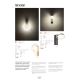 Redo 01-3244 - LED Dimmable chandelier on a string SINCLAIR LED/35W/230V CRI 93 IP21 black