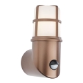 Redo 90200 - Outdoor light with a sensor TRITON 1xE27/28W/230V IP54 copper