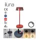 Redo 90311- LED Dimmable touch table lamp ILUNA LED/2,5W/5V 2700-3000K 3000 mAh IP65 red