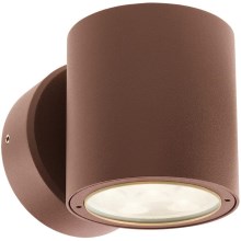 Redo 9928 - LED Outdoor wall light ROUND 6xLED/1W/230V IP54 brown