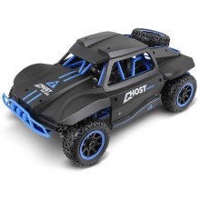 Remotely controlled Rally car black/blue