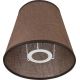 Replacement lampshade LORENZO E27 d. 16 cm brown