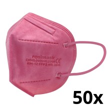Respirator children's size FFP2 ROSIMASK MR-12 NR pink 50pcs