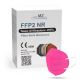 Respirator FFP2 NR CE 0598 Dark pink 1pc