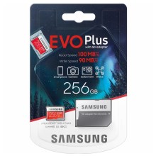 Samsung - MicroSDXC 256GB EVO+ U3 100MB/s + SD adapter