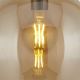 Searchlight - Chandelier on a string BALL 1xE27/60W/230V brown