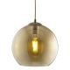 Searchlight - Chandelier on a string BALL 1xE27/60W/230V brown