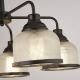 Searchlight - Chandelier on a chain HIGHWORTH 5xE27/60W/230V black