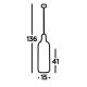 Searchlight - Chandelier on a string PIPETTE 1xE27/60W/230V matte