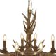 Searchlight - Chandelier on a chain STAG 12xE14/40W/230V antlers