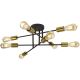 Searchlight - Surface-mounted chandelier ARMSTRONG 8xE27/60W/230V brass