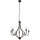 Searchlight - Chandelier on a chain LODGE 5xE14/60W/230V black