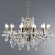 Searchlight - Crystal chain chandelier  PARIS 12xE14/40W/230V