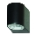 Searchlight - LED Outdoor wall light LEDO 1xGU10/3W/230V IP44 black