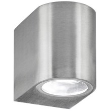 Searchlight - LED Outdoor wall light LEDO 1xGU10/3W/230V IP44 silver