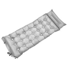 Self-inflating mat with a pillow 180x66 cm grey