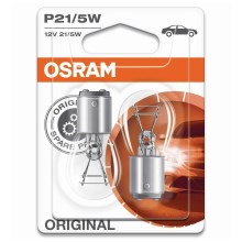 SET 2x Car bulb BA15d/21W/12V - Osram