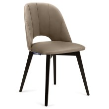 SET 2x Dining chair BOVIO 86x48 cm beige/beech