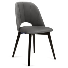 SET 2x Dining chair BOVIO 86x48 cm grey/beech
