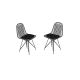 SET 2x Dining chair KAFES black